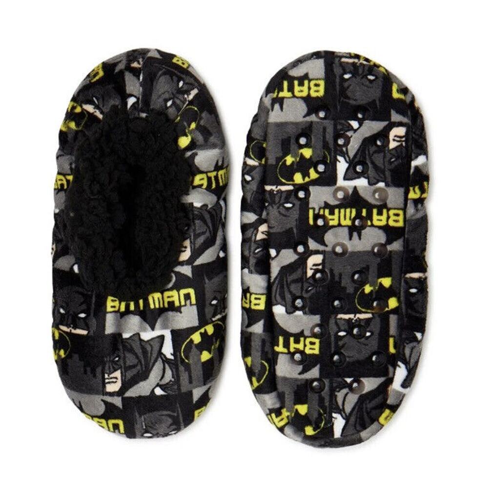 Batman DC Fuzzy Babba Slipper Socks Unisex Kids Sizes Anti slip superhero S/M